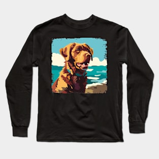 Chesapeake Bay Retriever Pop Art - Dog Lover Gifts Long Sleeve T-Shirt